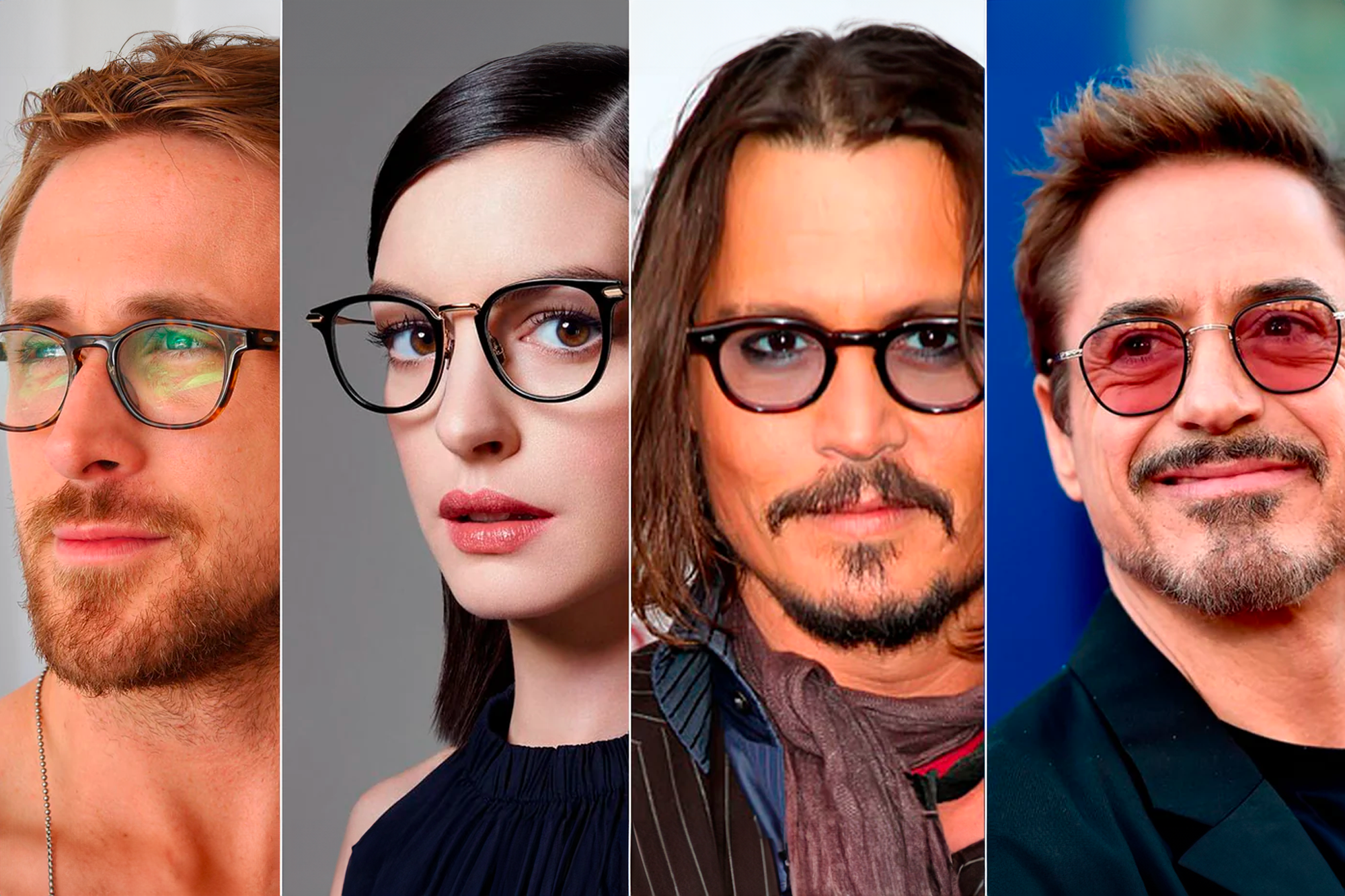Estilos y tendencias en lentes según la forma del rostro: cómo los famosos eligen sus lentes cuadrados y redondos